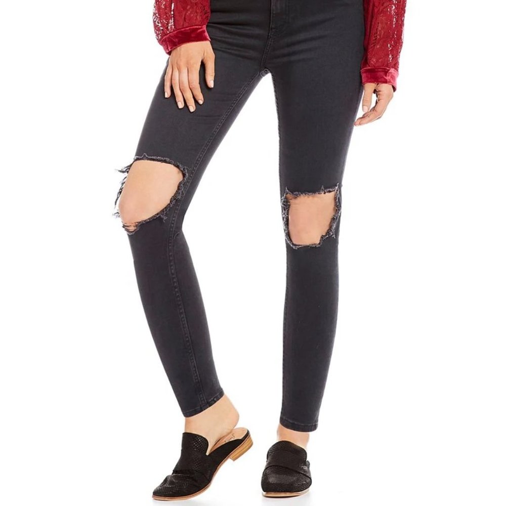Free People Busted Skinny Jeans